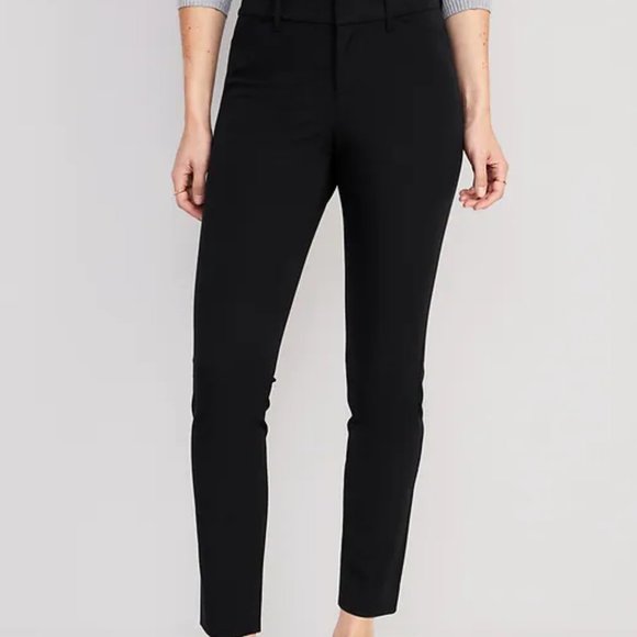 Old Navy Pixie Never Fade Pants Mid Rise Stretch Pants Black, Multiple Sizes - Picture 2 of 11